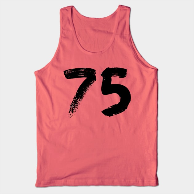 Number 75 Tank Top by Erena Samohai